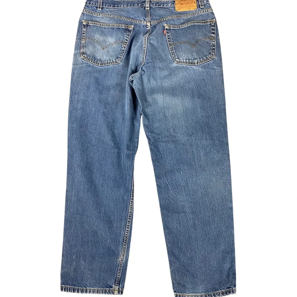 Vintage Levis 550 Relaxed Fit Jeans Mens 40x32 Blue Denim Tapered Leg 90s‎ y2k